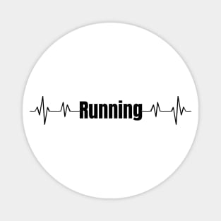 Running ecg - running is life Magnet